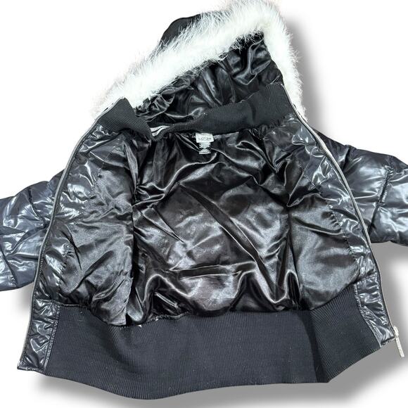 Vintage Lot 29 Looney Tunes Puffer Jacket Juniors Size L Y2K Streetwear Cropped - Picture 5 of 11